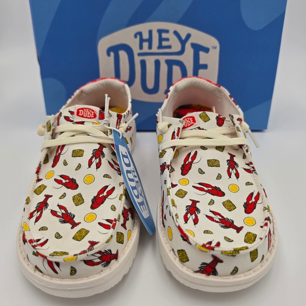 Hey Dude Wendy Women Crawfish Boil Lobster Gingham Shoes,Size W10 NWB - Picture 3 of 11